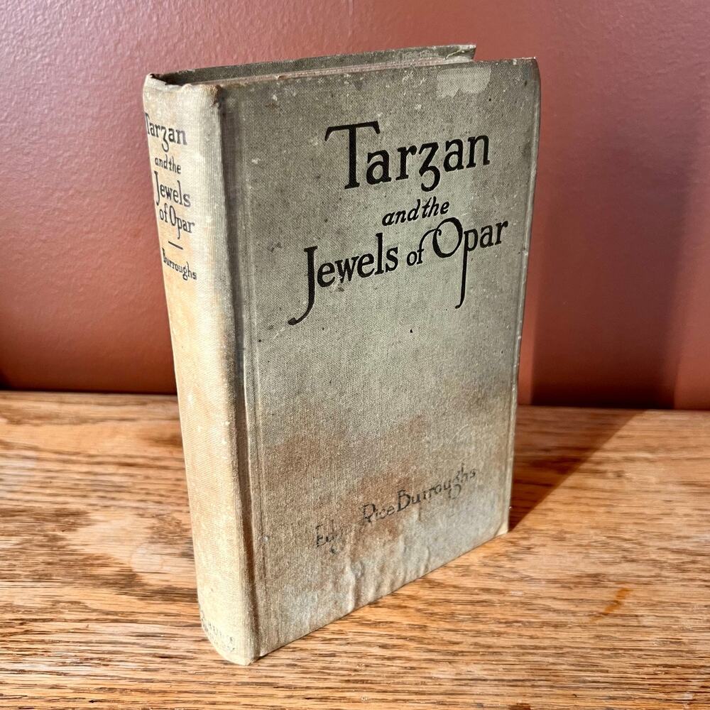 Antique 1918 Tarzan and the Jewels of Opar Book Edgar Rice Burroughs A.L.‎ Burt